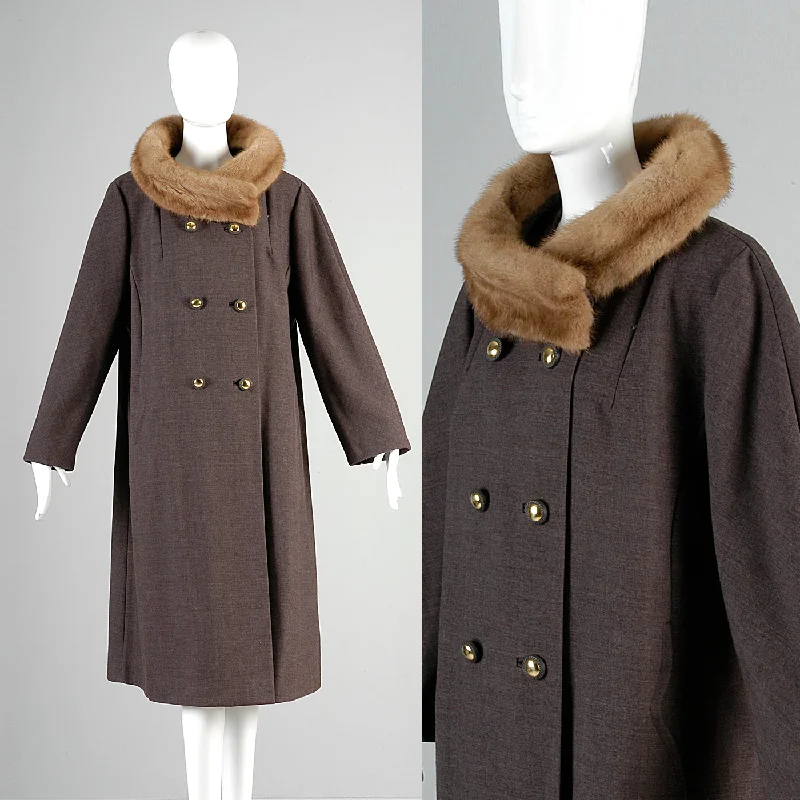 1960s Mink Collar Coat