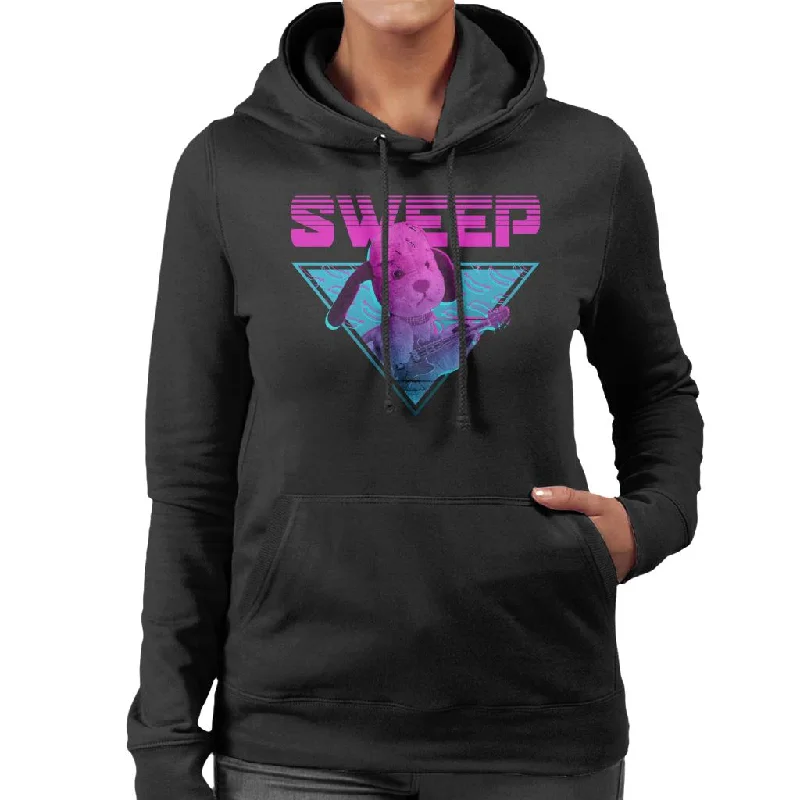 Sooty Sweep Guitar Vaporwave Women's Hooded Sweatshirt