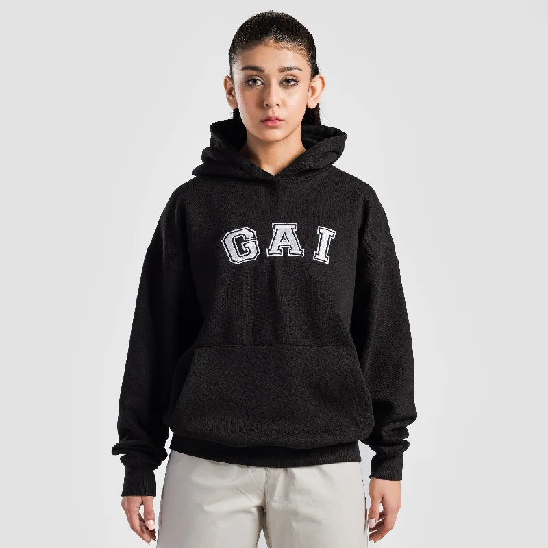 GA-I Essence Oversized Hoodie (Black)