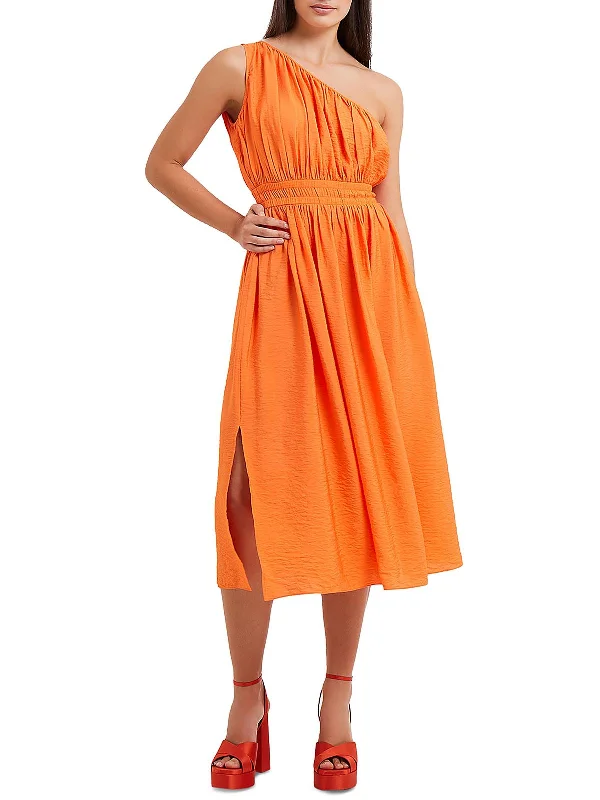 Womens Party Midi Fit & Flare Dress