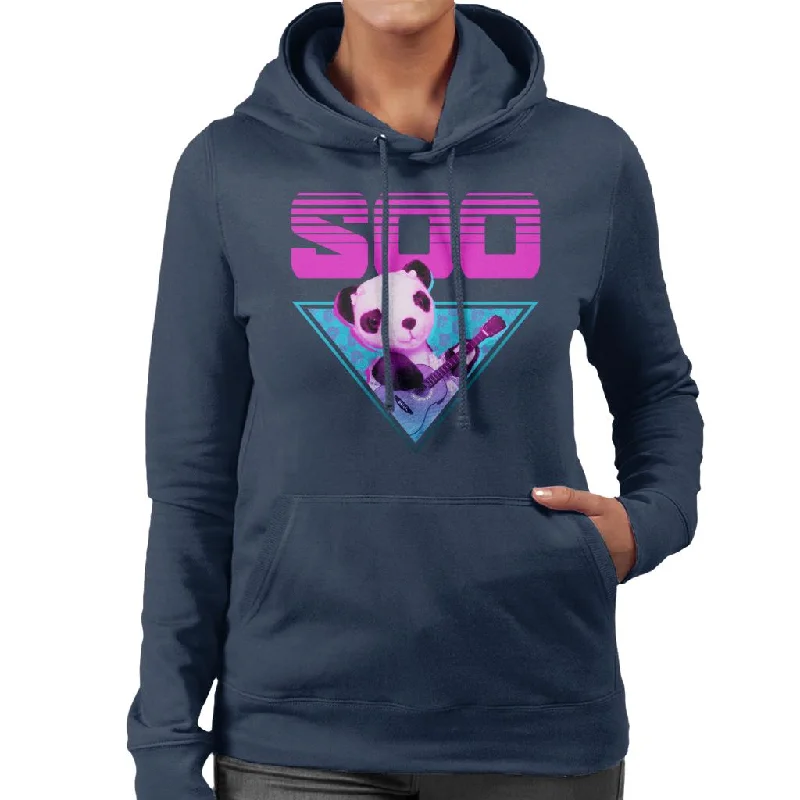 Sooty Soo Guitar Vaporwave Women's Hooded Sweatshirt