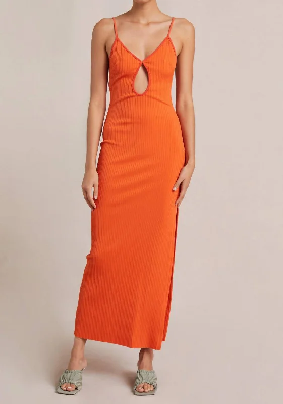 Ula Maxi Dress In Chili