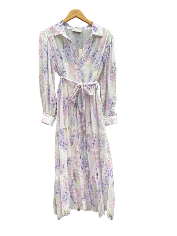 Women's Long Sleeve Dress In Wisteria