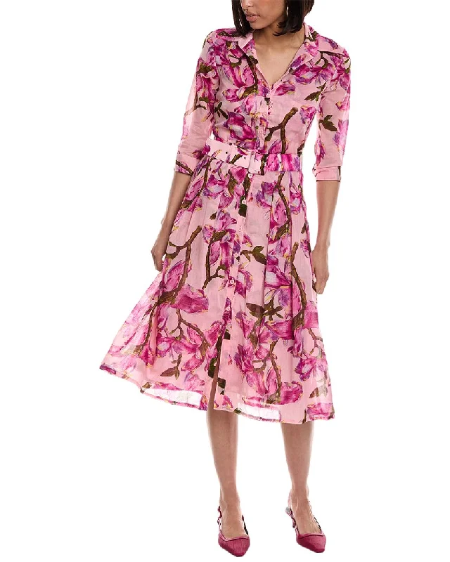 Samantha Sung Audrey 3 Silk Shirtdress