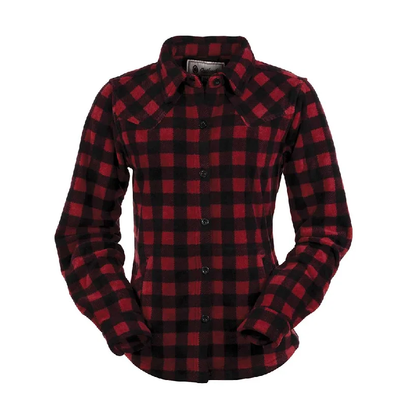 Outback Trading Co. Women's Plaid Fleece Big Shirt