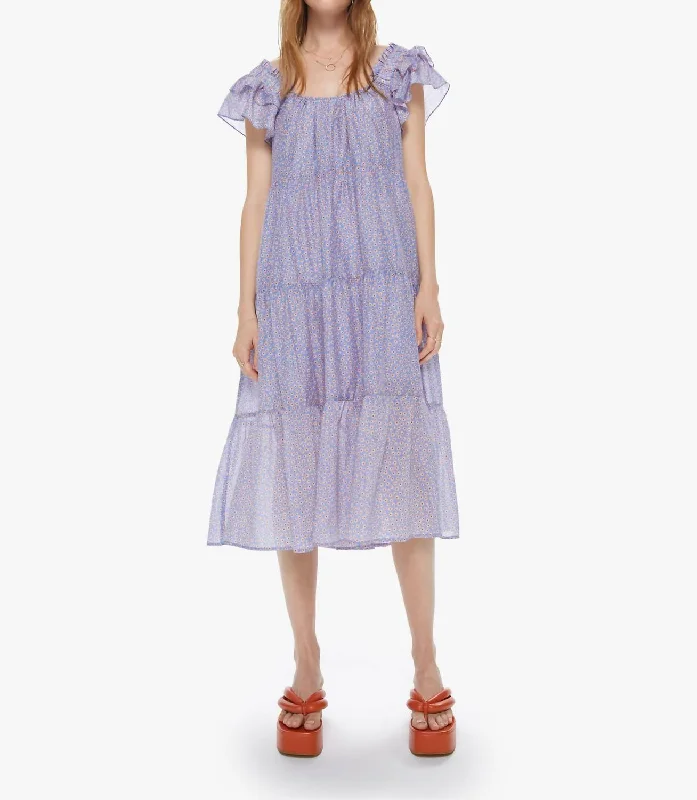 Larken Dress In Blu Flora