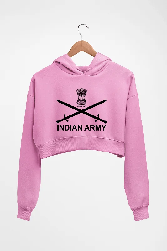 Indian Army Crop HOODIE FOR WOMEN