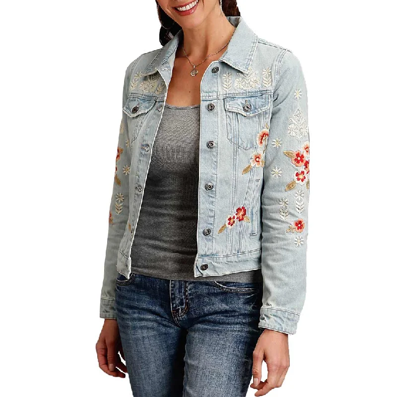 Stetson Women's Floral Embroidered Jean Jacket