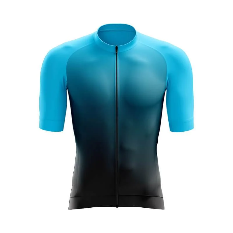 Black to Cyan Aero Jerseys