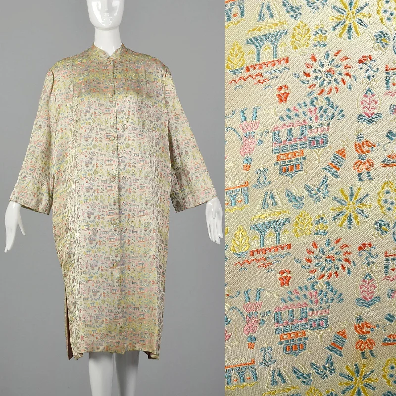 1960s Novelty Figural Brocade Coat