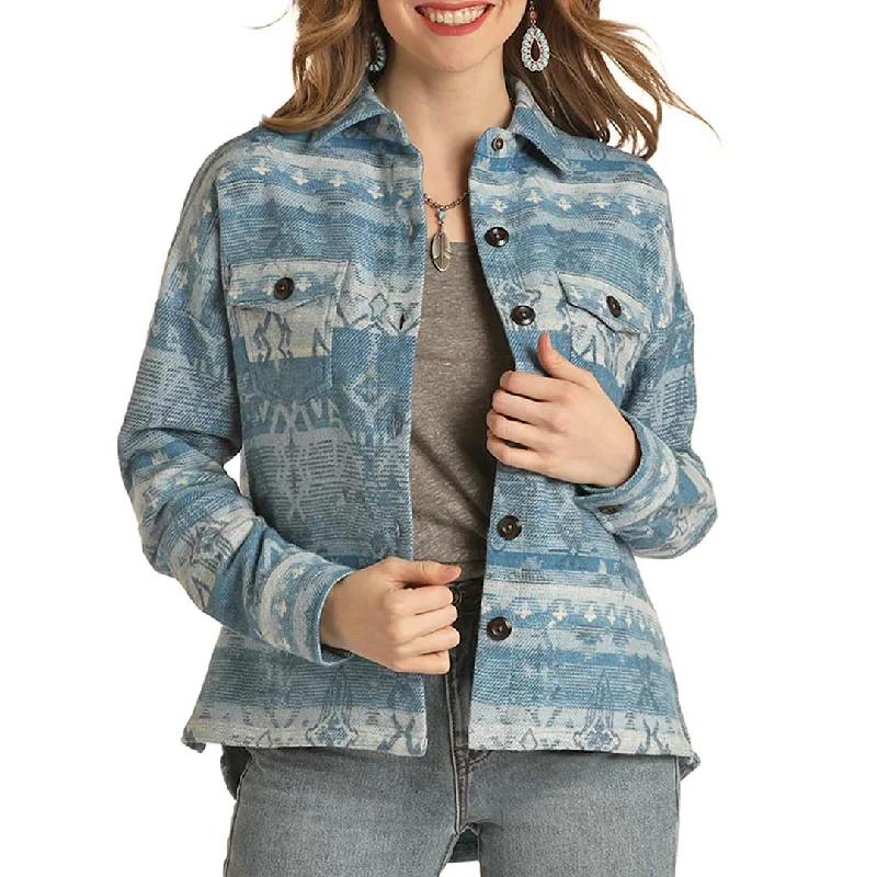 Rock & Roll Cowgirl Women's Aztec Shacket