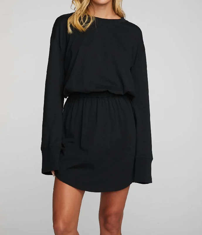 Saddle Mini Dress In Black