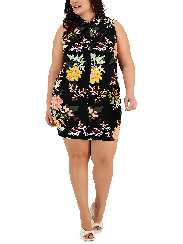 Plus Womens Summer Short Mini Dress