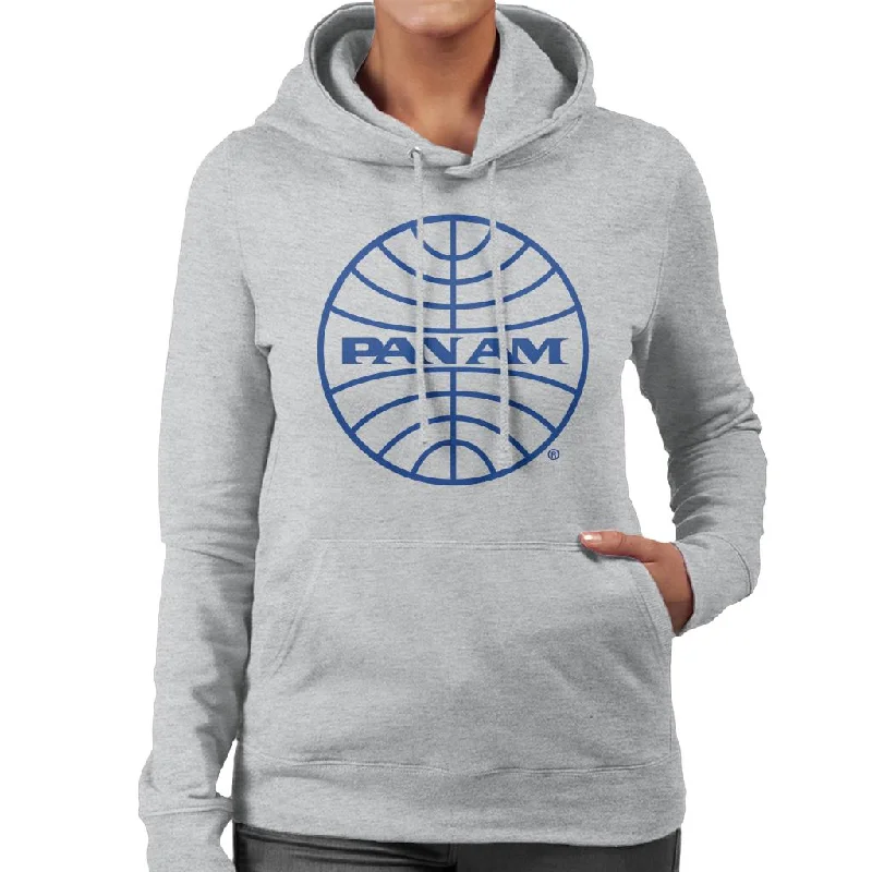 Pan Am Blue Logo Women's Hooded Sweatshirt