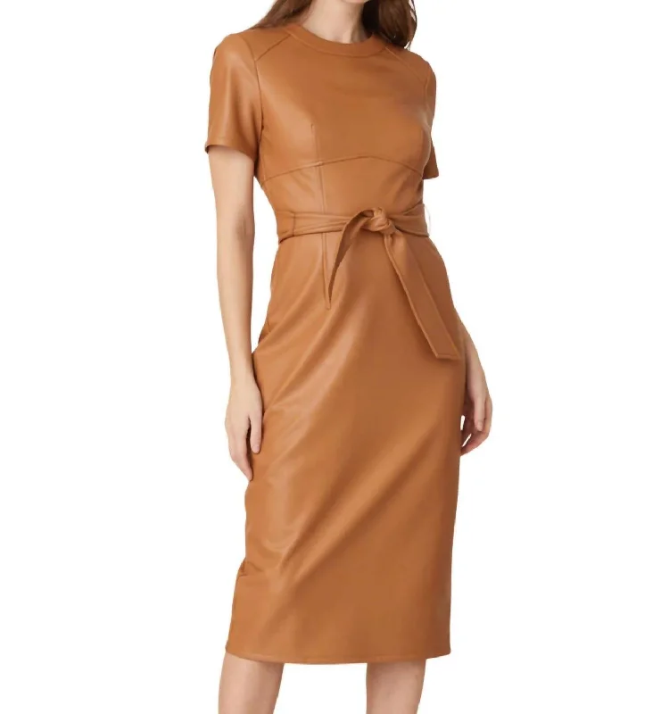 Rhonda Dress In Camel