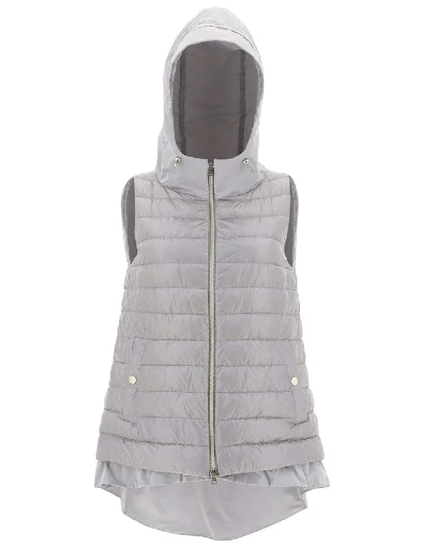 Perla Hooded Nylon Gilet Vest