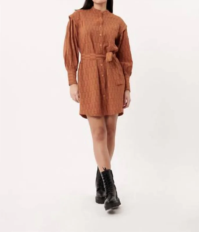 Kiara Dress In Ocre