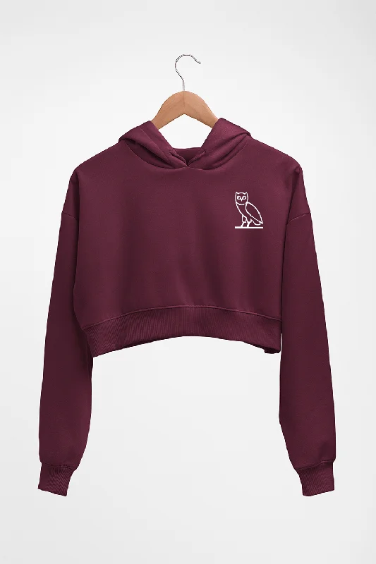 OVO Logo Crop HOODIE FOR WOMEN