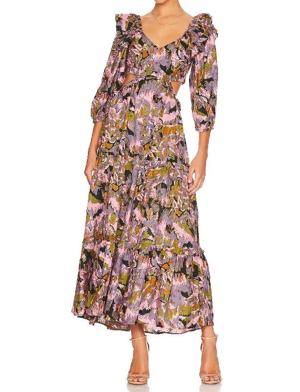 Paris Dress In Tapestry Print