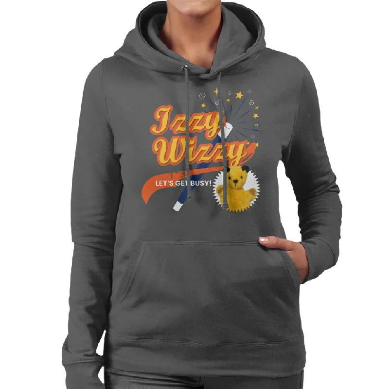 Sooty Magic Wand Izzy Wizzy Let's Get Busy Women's Hooded Sweatshirt