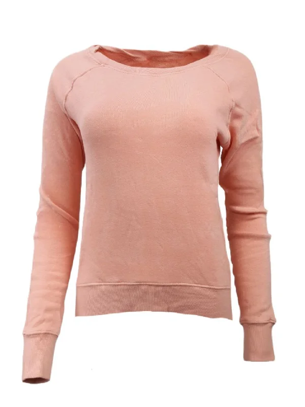 PAM & GELA Women's Pink Petal Annie Hi Lo Sweatshirt #B00F Petite X-Small NWT