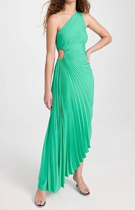 Delfina Dress In Aqua