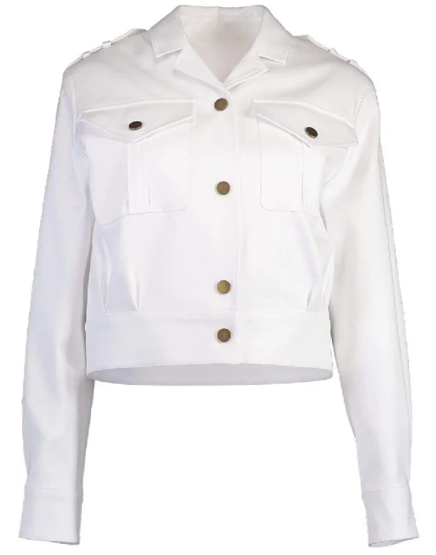 Optic White Moto Jacket