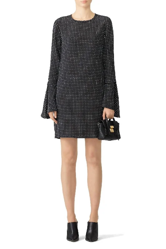 Polka Dot Mari Dress In Black