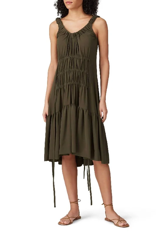 Khaki Jennifer Dress In Green