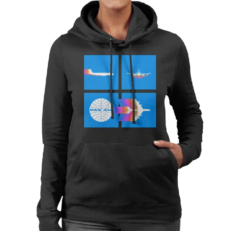 Pan Am Takeoff Silhouette Women's Hooded Sweatshirt