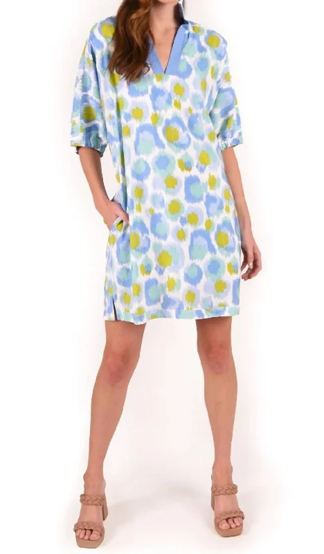 Poppy Dress In Cheetah Ikat