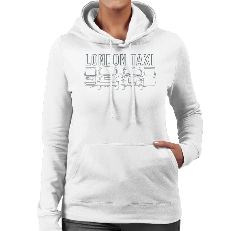 London Taxi Company TX4 Open Door Angles Women's Hooded Sweatshirt