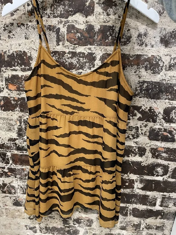 Caroline Mini Dress In Great Tiger