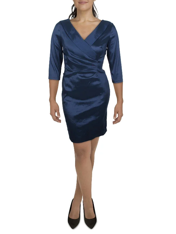 Womens Ruched Special Occasion Cocktail and Party Dress