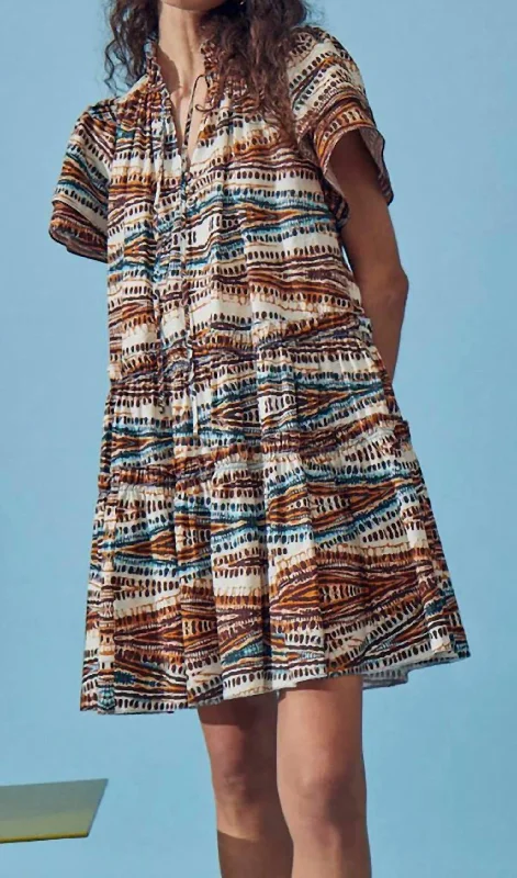 Merritt Dress In Zig Zag