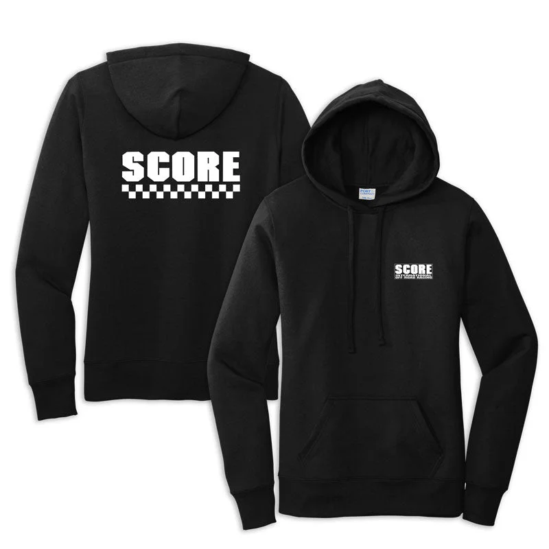 SCORE Checkered Flag Hoodie - Ladies