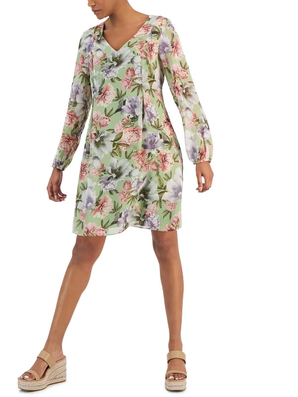 Womens floral Tie Back Shift Dress