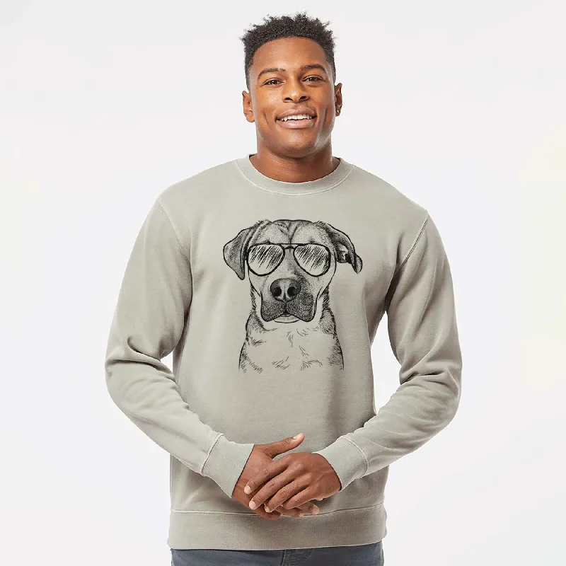 Aviator Nemo the Mixed Breed - Unisex Pigment Dyed Crew Sweatshirt