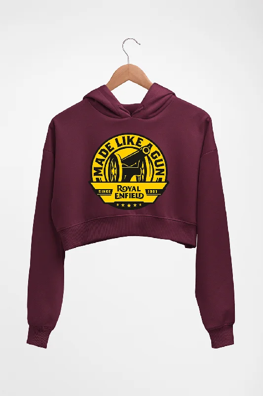 Royal Enfield Crop HOODIE FOR WOMEN