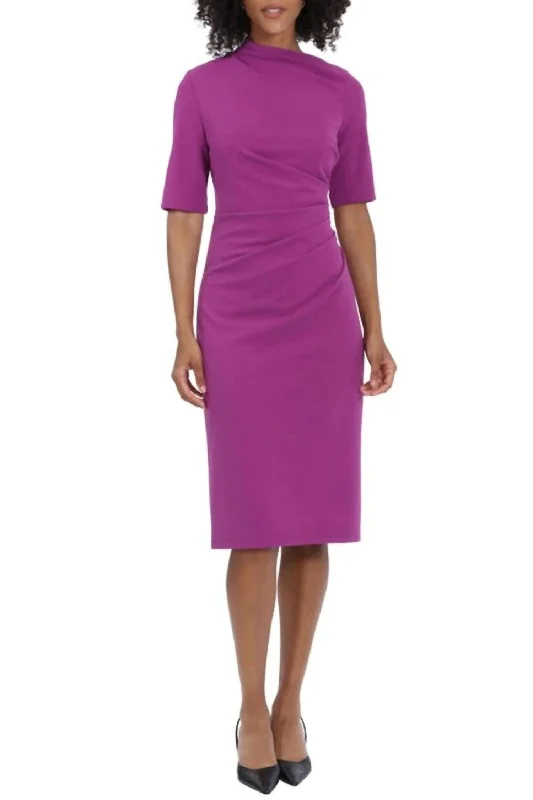 Plumeria Dress In Purple