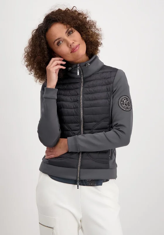 Monari Quilted Short Jacket, Charcoal