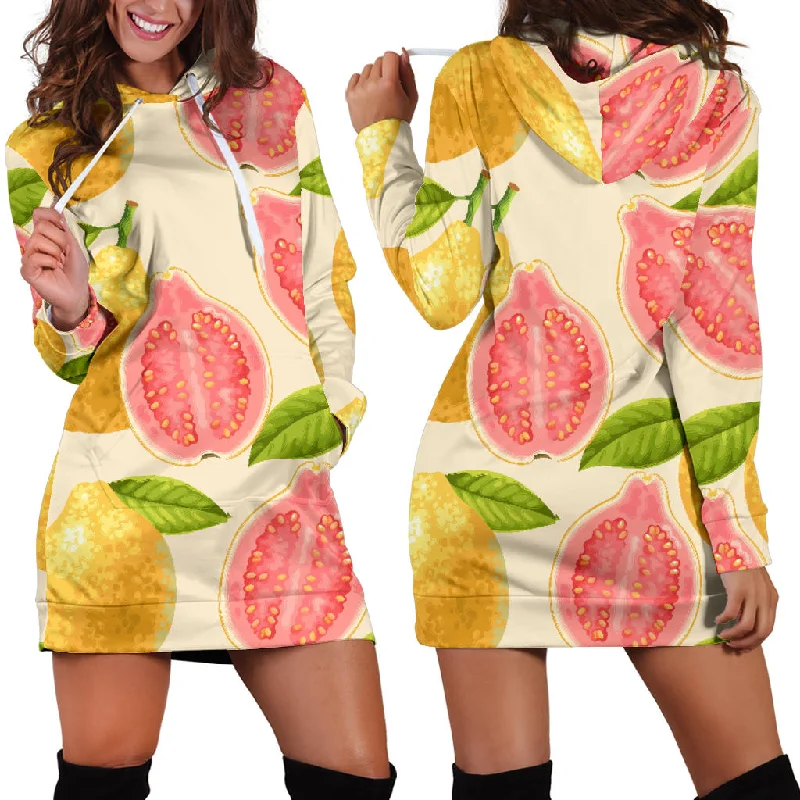 Beautiful Guava Pattern Women'S Hoodie Dress