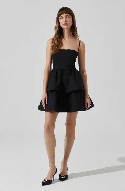 Leola Tiered Skater Mini Dress